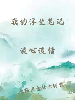我的浮生笔记